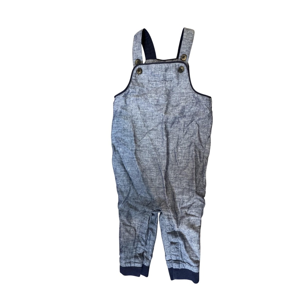 Janie and Jack Overalls‎ Baby 6-12 Months Blue Chambray One-Piece Adjustable